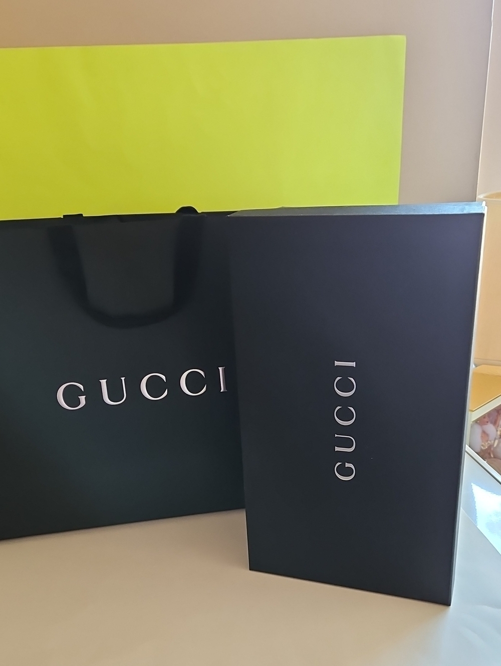 NWOT GUCCI Black Shoe Box & shopping Bag 🖤🖤 W/shoe Bags - Picture 4 of 6